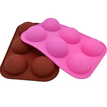 1 / 2ШТ Силиконовая форма для выпечки кондитерских форм, Шоколадная сфера, форма для шаров, Силиконовая форма для торта, печенье, силикон Изображение 2