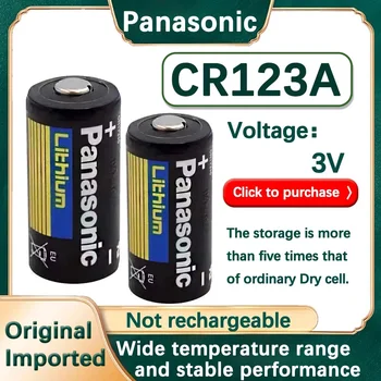 1 шт. Литиевая батарея Panasonic CR123A 3V для цифровой камеры, дверные звонки, фонарик, счетчики воды, дымовая сигнализация