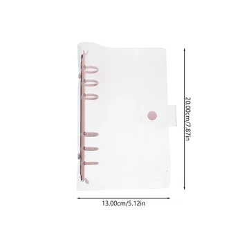 1 шт. Практичный блокнот в прозрачной обложке из ПВХ С отрывными листами для вырезок Изображение 2
