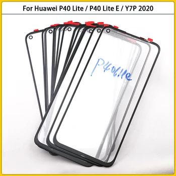 10 Шт. Для Huawei P40Lite P40 Lite E Сенсорный Экран ЖК-Дисплей Передняя Внешняя Стеклянная Панель Объектива Сенсорная Стеклянная Крышка OCA Замена Изображение 2