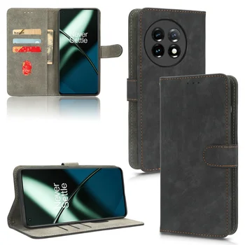 100 шт./лот для OnePlus Nord CE 3 Lite, подставка с защитой RFID, ретро кожаный чехол для Oneplus Ace 2V 11R 5G