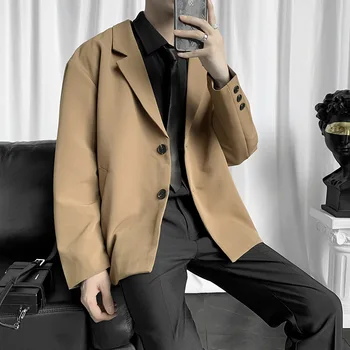 2018-R-Весенне-осенний молодежный приталенный костюм, мужской костюм на заказ, костюм