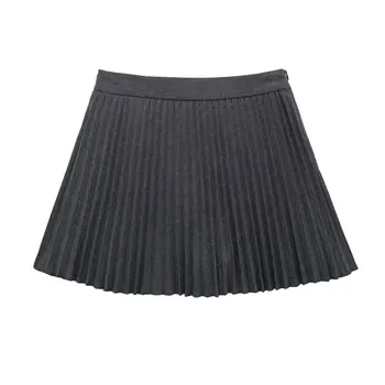 2023 женская новая милая универсальная широкая плиссированная юбка с высокой талией, плиссированная юбка со словом
