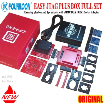 2024 новейшая оригинальная коробка Easy Jtag Plus Box + адаптер (3 шт), ICFRIEND EMMC BGA 13 В 1 разъеме (случайная отправка провайдером)