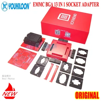 2024 новейшая оригинальная коробка Easy Jtag Plus Box + адаптер (3 шт), ICFRIEND EMMC BGA 13 В 1 разъеме (случайная отправка провайдером) Изображение 2