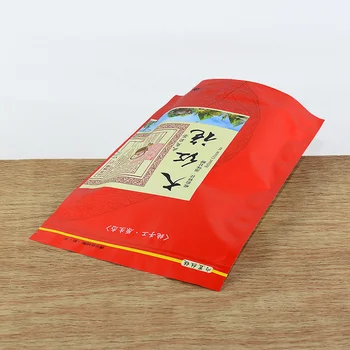 250 г чайного пакетика Da Hong Pao На молнии, Китайский чай Jin Jun Mei, Самоуплотняющийся пакет, Китайский Пакет для упаковки черного чая Jinjumei Dahongpao Изображение 2