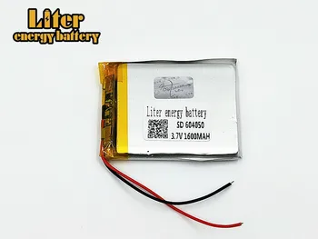 3,7 В 1600 мАч 604050 Литий-полимерная Li-Po аккумуляторная батарея Li-элементы для игрушек MP3 MP4 MP5 GPS Power Bank Динамик Планшет Сделай сам