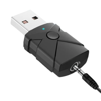 5 В 1 Bluetooth-совместимый адаптер USB Передатчик приемник Звуковая карта V5.2 Музыкальный ключ 3,5 мм Aux