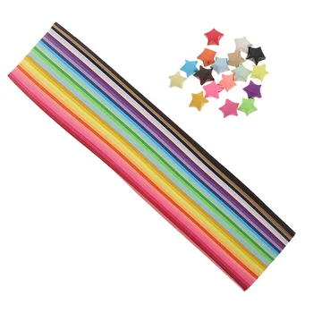 540шт бумажных полосок для оригами в виде звездочек, декоративные цветные бумажные полоски в виде звездочек, бумажные полоски для Оригами своими руками