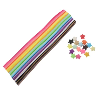 540шт бумажных полосок для оригами в виде звездочек, декоративные цветные бумажные полоски в виде звездочек, бумажные полоски для Оригами своими руками Изображение 2