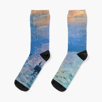 Claude Monet - Impression, носки sunrise, носки с цветочным рисунком для мальчиков, детские носки, женские