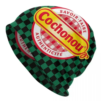 Cochonou Bonnet Femme Уличная Вязаная Шапка Для Мужчин Женщин Осень Зима Теплые Шапочки Шапки
