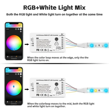 GLEDOPTO ZigBee LED Strip Controller RGB + W Pro Color White Light Mix Домашний Alexa Echo Tuya Smart SmartThings App Пульт Дистанционного Управления Изображение 2