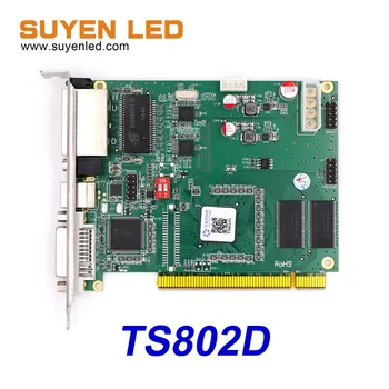 LINSN TS802D Полноцветный Синхронный Светодиодный Дисплей Отправителя Отправляющей карты
