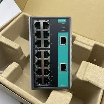MOXA EDS-316 16-портовый неуправляемый коммутатор Ethernet Изображение 2