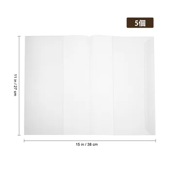 NUOLUX 5шт 16K Обложек для учебников Прозрачных водонепроницаемых многоразовых обложек для книг, пленки для записных книжек Изображение 2