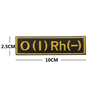 O1RH +- A2RH +- B3RH +- AB4RH +- Эмблема с Вышивкой, Застежка на Крючок и Петлю, Военно-Тактические Железные Нашивки Изображение 2