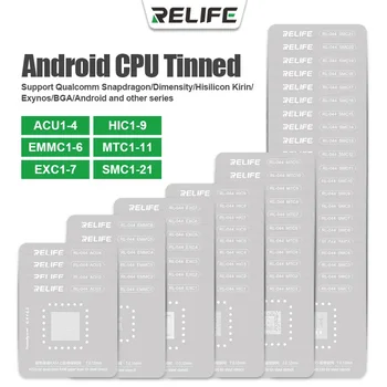 RELIFE RL-044 Android CPU Луженый Набор Трафаретов для Реболлинга BGA Припой для Android Kirin Qualcomm Hisilicon Snapdragon Dimensity tool