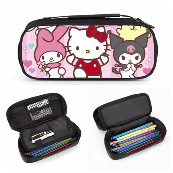 Sanrio Hello Kitty Kuromi Пеналы для карандашей для детей Начальной школы, сумки-органайзеры для ручек большой емкости, модные Сумки-органайзеры Kawaii Bag