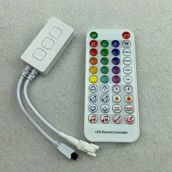 SP611E; светодиодный музыкальный пиксельный контроллер Bluetooth; ИК-пульт дистанционного управления для адресуемой светодиодной ленты WS2812B SK6812 WS2811 WS2815