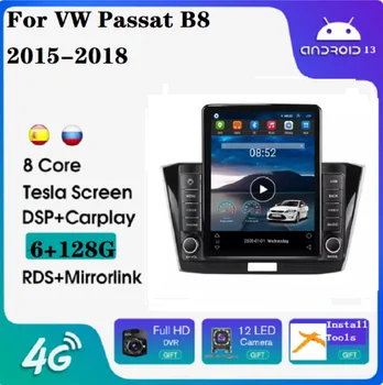 Tesla Android 11, 8 + 128 Г автомобильный плеер стерео для VW Passat B8 2015-2018 DVD-плеер 4G LTE WIFI GPS BT carplay автомобильный радиоприемник gps