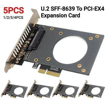 U.2 Карта расширения SFF-8639 для PCI-EX4 Материнская плата 4000 Мбит/с X4/X8/X16 Слот PCI-E Карта адаптера расширения Поддержка U2 NVME SSD GEN4