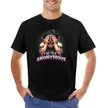 Анонимная футболка Gym Rats для мальчиков с животным принтом, мужские графические футболки