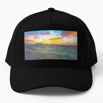 Бейсболка Sunset Over The Ocean, забавная шляпа роскошного бренда с защитой от ультрафиолета, Солнечная шляпа, мужская Женская