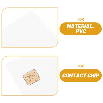 Бланковая печать этикеток из контактного ПВХ Sle4428 (4428 Белая карта) Пластиковые карты Изображение 2