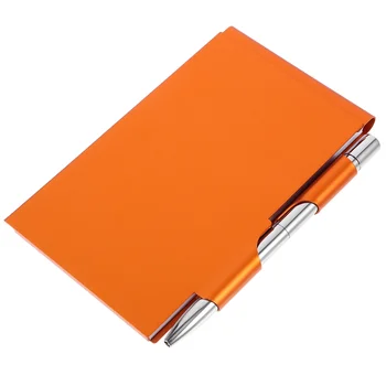 Блокнот-раскладушка, Стильный Металлический держатель, Многоцветный Мини-карманный блокнот, Маленький Бумажный Портативный Офисный блокнот с ручкой