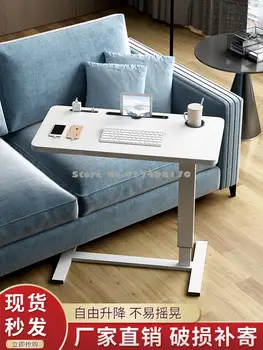 Бытовой мобильный складной ноутбук из массива дерева подъемный диван маленькая боковая кровать ленивый стол для экономии места Изображение 2
