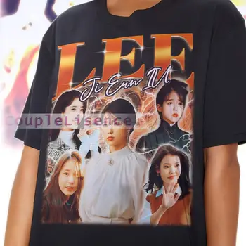 Винтажная рубашка LEE JI-EUN, Футболки Lee Ji-eun Homage Fan, Футболка Lee Ji-eun Homage Retro, Графика Lee Ji-eun, Ретро 90-х, Мерч-Ги Lee Ji-eun