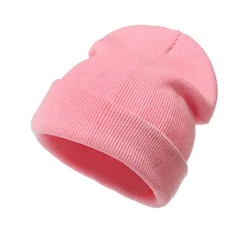 Вязаная уличная шапка Candy Winter Neutral 2021, цветные шапки для взрослых, теплые шерстяные бейсболки, мужские сетчатые кепки Изображение 2