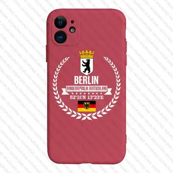 Германия Берлин Герб Флаг Карта Чехол для iPhone 15 14 Pro Max 13 12 11 Mini X XS XR 7 8 6S Plus SE Изображение 2