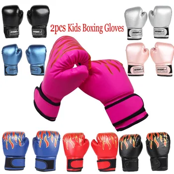 Детские боксерские перчатки для детей от 3 до 12 лет из искусственной кожи, боксерская груша для ММА, перчатки для кикбоксинга, тренировочные боевые перчатки для каратэ Муай Тай
