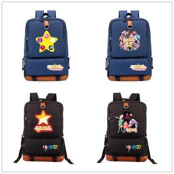 Детский рюкзак Steven Universe, сумка Mochila для студентов, школьная сумка Crystal Gems, повседневная сумка для ноутбука