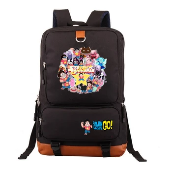 Детский рюкзак Steven Universe, сумка Mochila для студентов, школьная сумка Crystal Gems, повседневная сумка для ноутбука Изображение 2