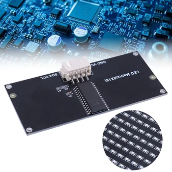 Дисплейный модуль 8x16, коммуникационный модуль I2C с точечной матрицей, светодиодный дисплейный модуль 3,3-5V, светодиодные дисплейные модули с 4-контактным проводом
