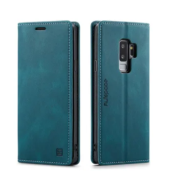 Для Hoesje Samsung S9 Plus Case Кожаный Винтажный Чехол Для телефона Samsung Galaxy S9 Plus Case Откидная Магнитная Крышка Кошелька S9 9 + Case