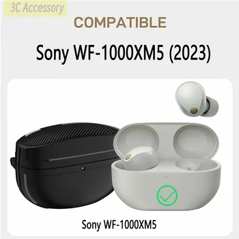 Для Sony WF-1000XM5 Чехол Для наушников Беспроводные Наушники Bluetooth Защитный Противоударный Чехол Для 2023 WF-1000XM5 Чехол С Ремешком Изображение 2