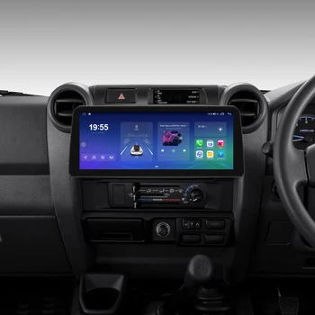 Для Toyota Land Cruiser J76 J78 J79 LC70 Пикап 2007-2020 Android 2K Авто Стерео Автомобильный Медиаплеер GPS Радио CarPlay Цвет дерева
