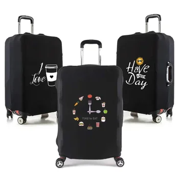 Дорожный набор для защиты багажа, толстый эластичный защитный чехол для 18-32-дюймовых чехлов для чемоданов, сумка для аксессуаров для путешествий из серии продуктов питания