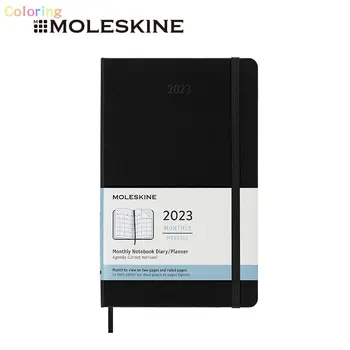Еженедельный планировщик Moleskine Classic на 12 месяцев 2023 года в мягкой / твердой обложке. для планирования бизнеса и поездок, ежедневников для рисования и зарисовок.
