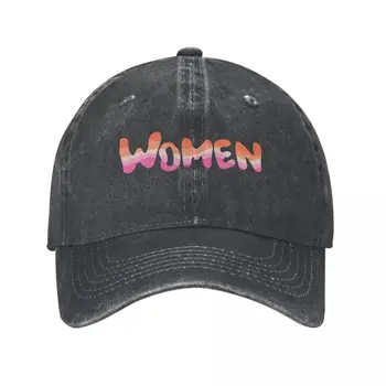 Женская ковбойская шляпа с принтом флага лесбиянок, изготовленные на заказ шляпы, каска, милая мужская кепка, женская