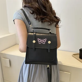 Женская корейская версия ins текстурная повседневная сумка 2023 лето новый стиль иностранный стиль популярный рюкзак этого года темперамент