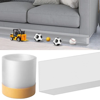 Защита днища мебели от игрушек, защита под диваном, Регулируемый зазор, бампер, предотвращающий попадание вещей под диван, кушетку или кровать Q84D