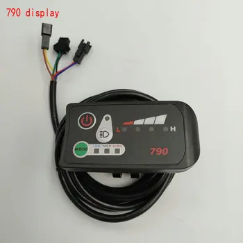 Индикатор заряда батареи Gears 24v36v48v Светодиодный дисплей 790 Панель ручного управления + зажим для детали для переоборудования электрического скутера MTB