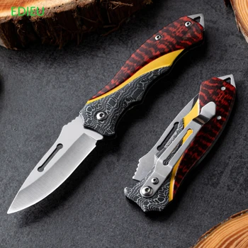 Карманный Походный складной нож Тактические ножи выживания Охотничье Походное лезвие Edc Multi High Hardness Survival Knife Изображение 2