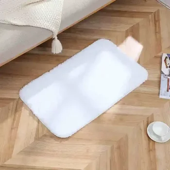 ковер с мультяшной маргариткой для входа в ванную, противоскользящий коврик для ванной, спальня, серый Изображение 2