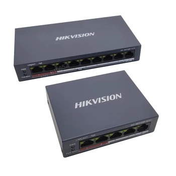 Коммутатор Hikvision PoE 4-канальный DS-3E0105P-E (C) 8-портовый коммутатор DS-3E0109P-E (C) 8-канальный неуправляемый POE-коммутатор 100 Мбит/с Изображение 2